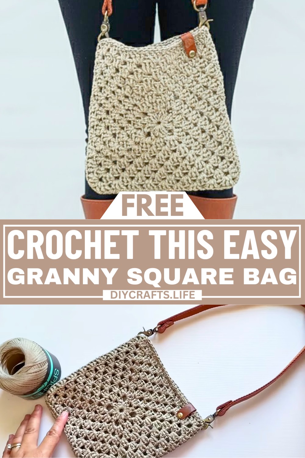 Crochet This Easy Granny Square Bag