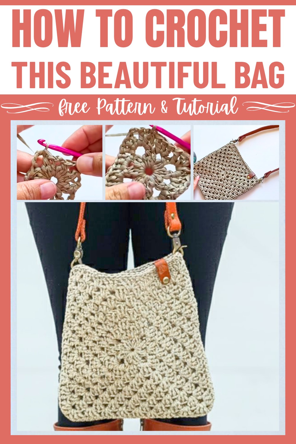 Crochet This Easy Granny Square Bag