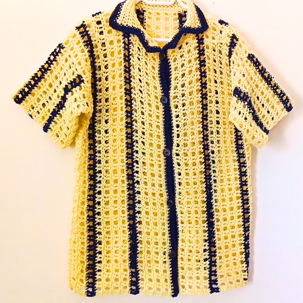 Crochet Unisex Mesh Shirt