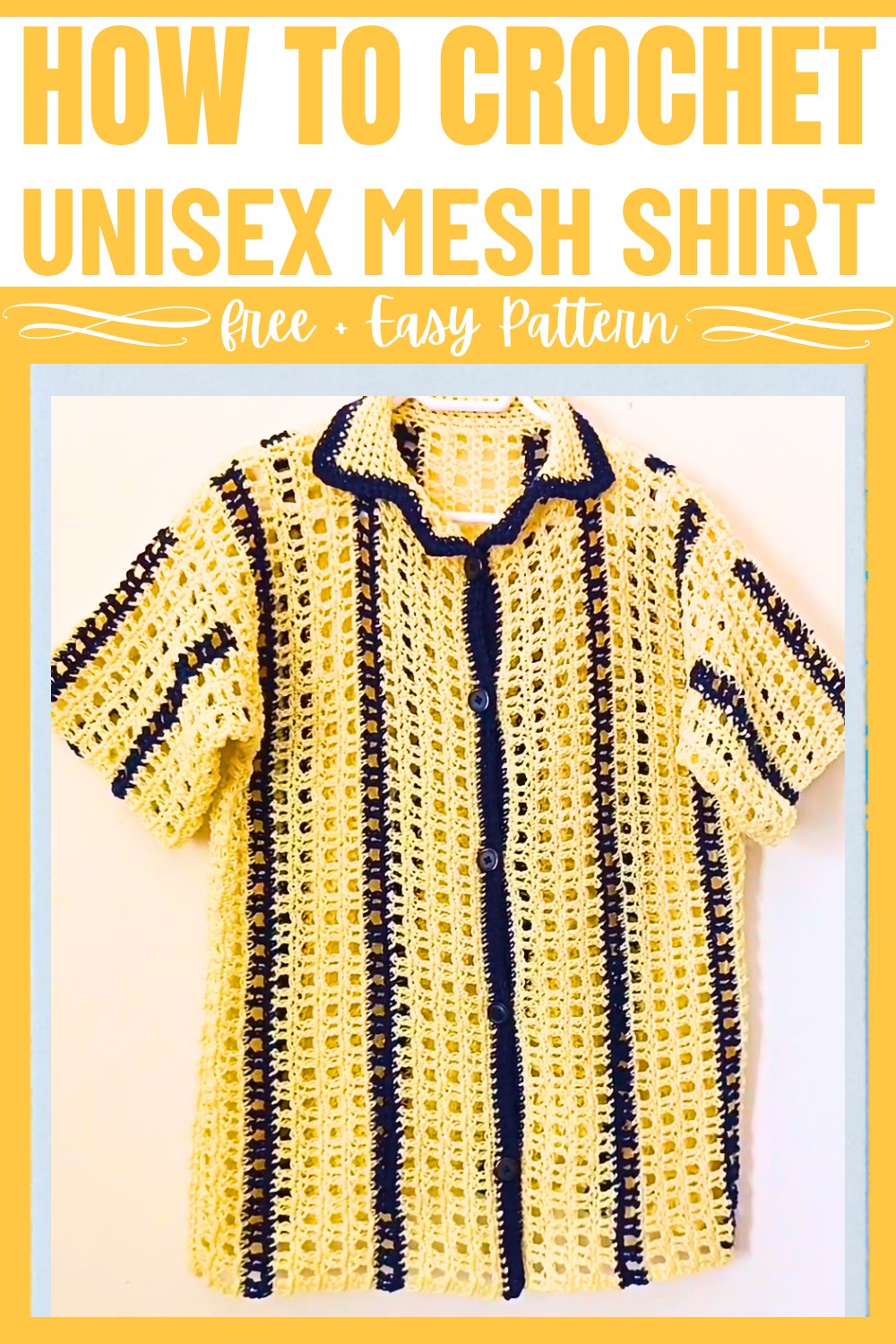 Crochet Unisex Mesh Shirt