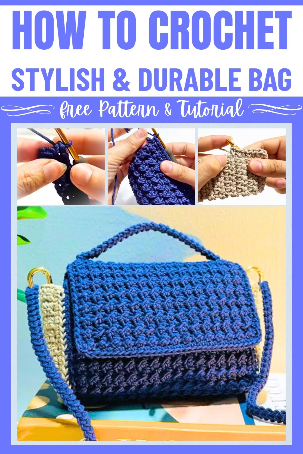 Crochet a Stylish & Durable Bag with Half Double Crochet Stitches