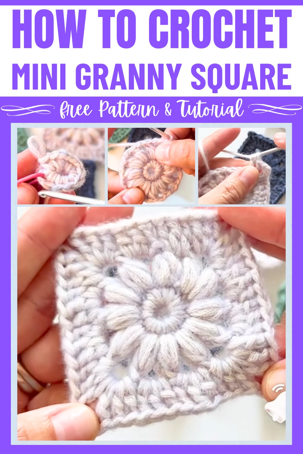 Easy Crochet Mini Granny Square