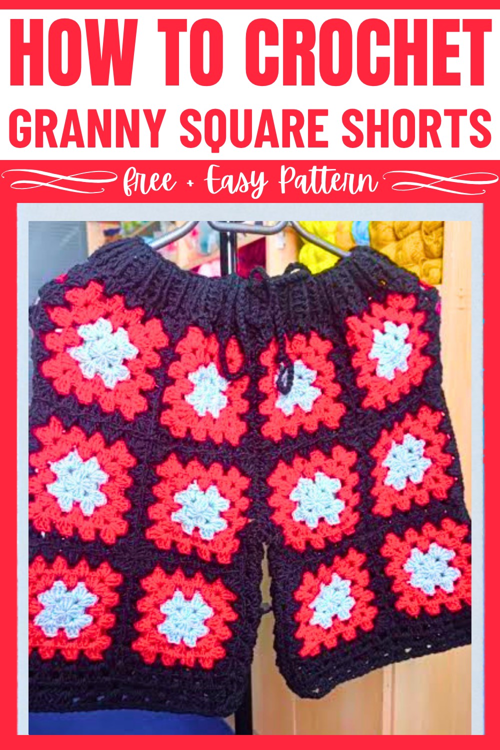 Free Crochet Granny Square Shorts Tutorial
