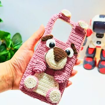 Free Crochet Phone Case with Teddy Bear Design