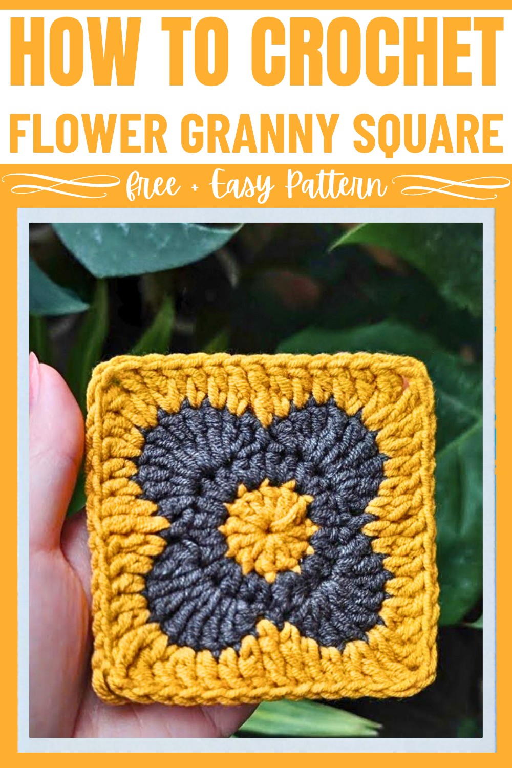 How To Crochet Flower Granny Square