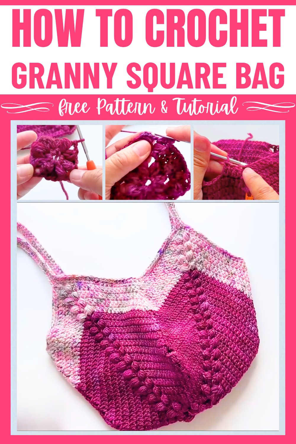 How to Crochet Granny Square Bag