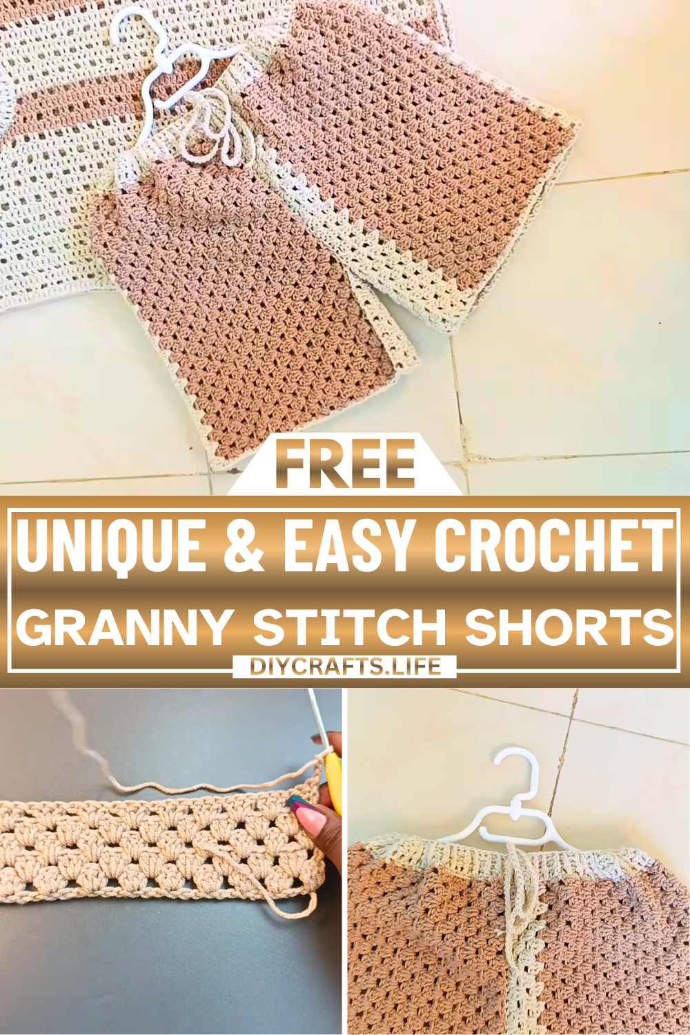 How to Crochet Granny Stitch Shorts - Unique and Easy Pattern