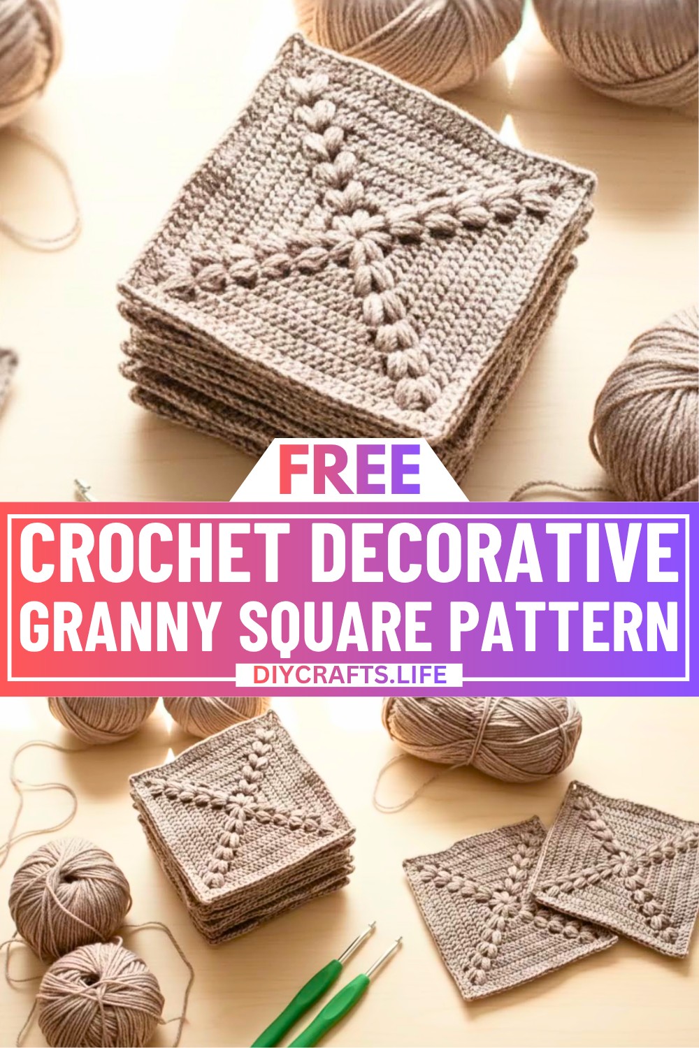 How to Crochet a Decorative Granny Square