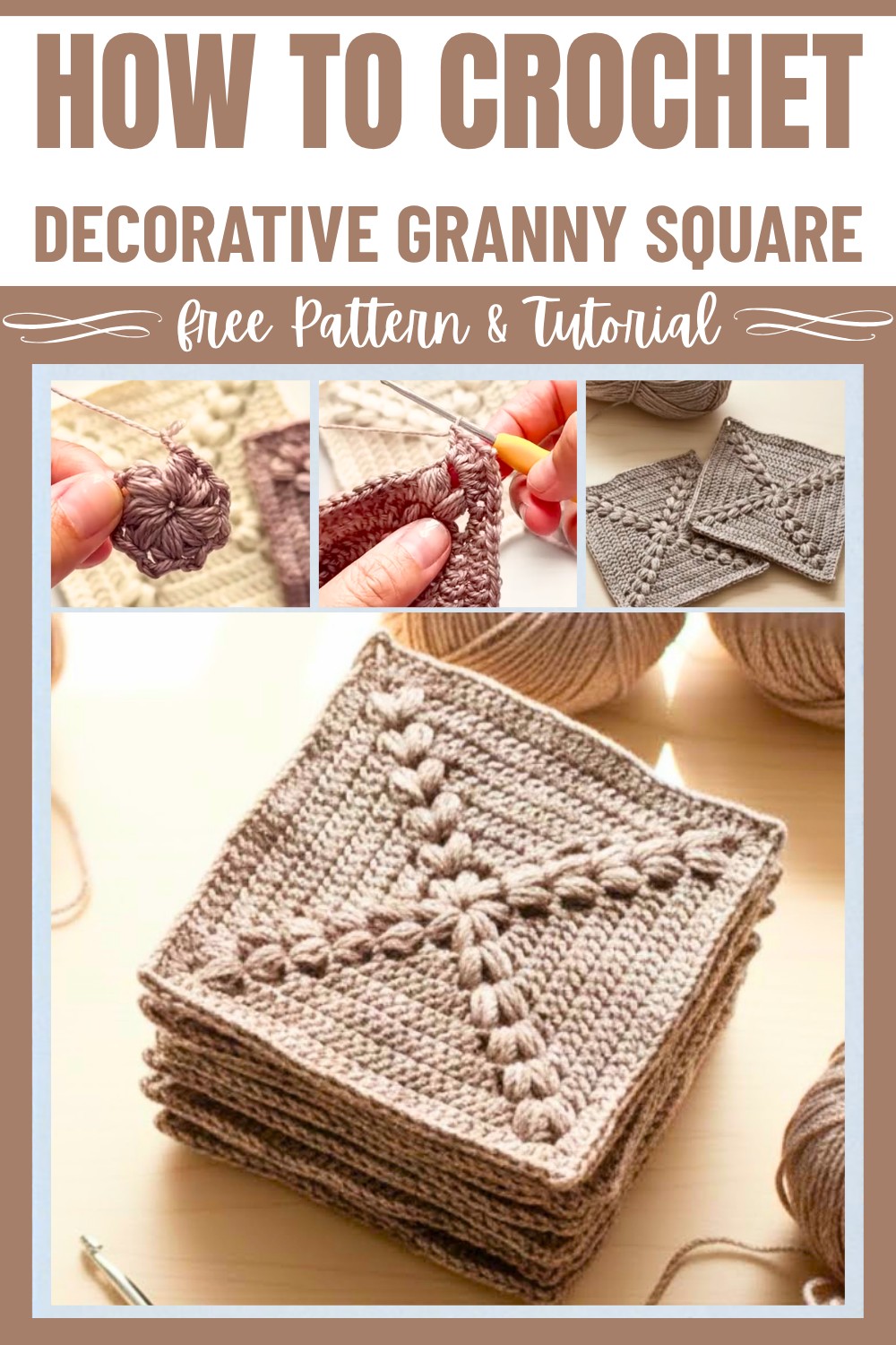 How to Crochet a Decorative Granny Square