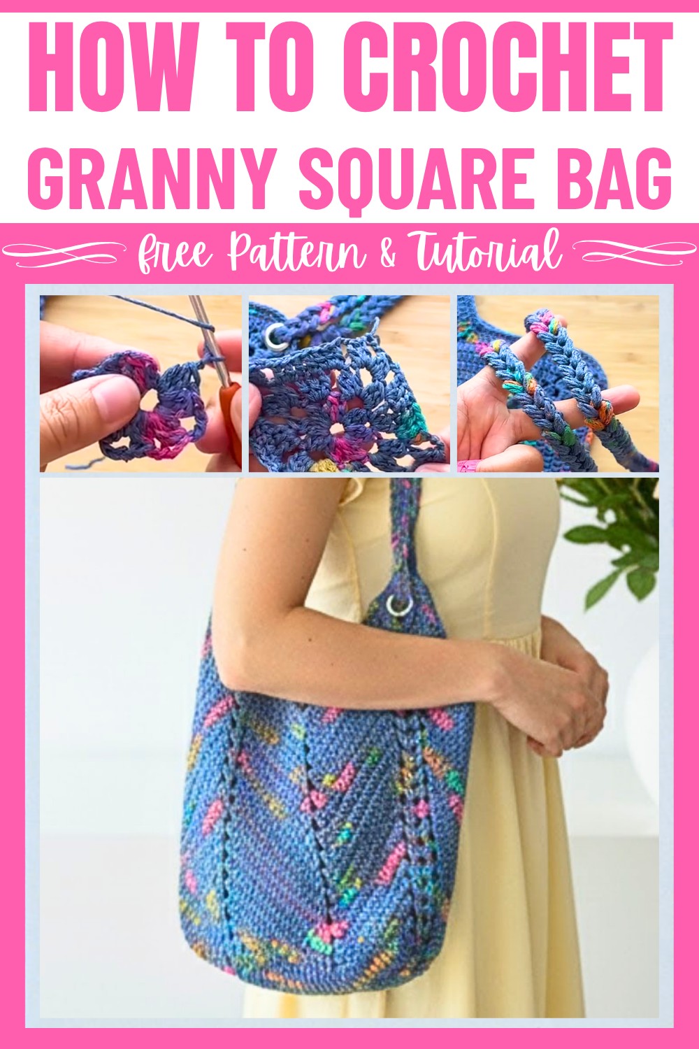 How to Crochet a Granny Square Bag