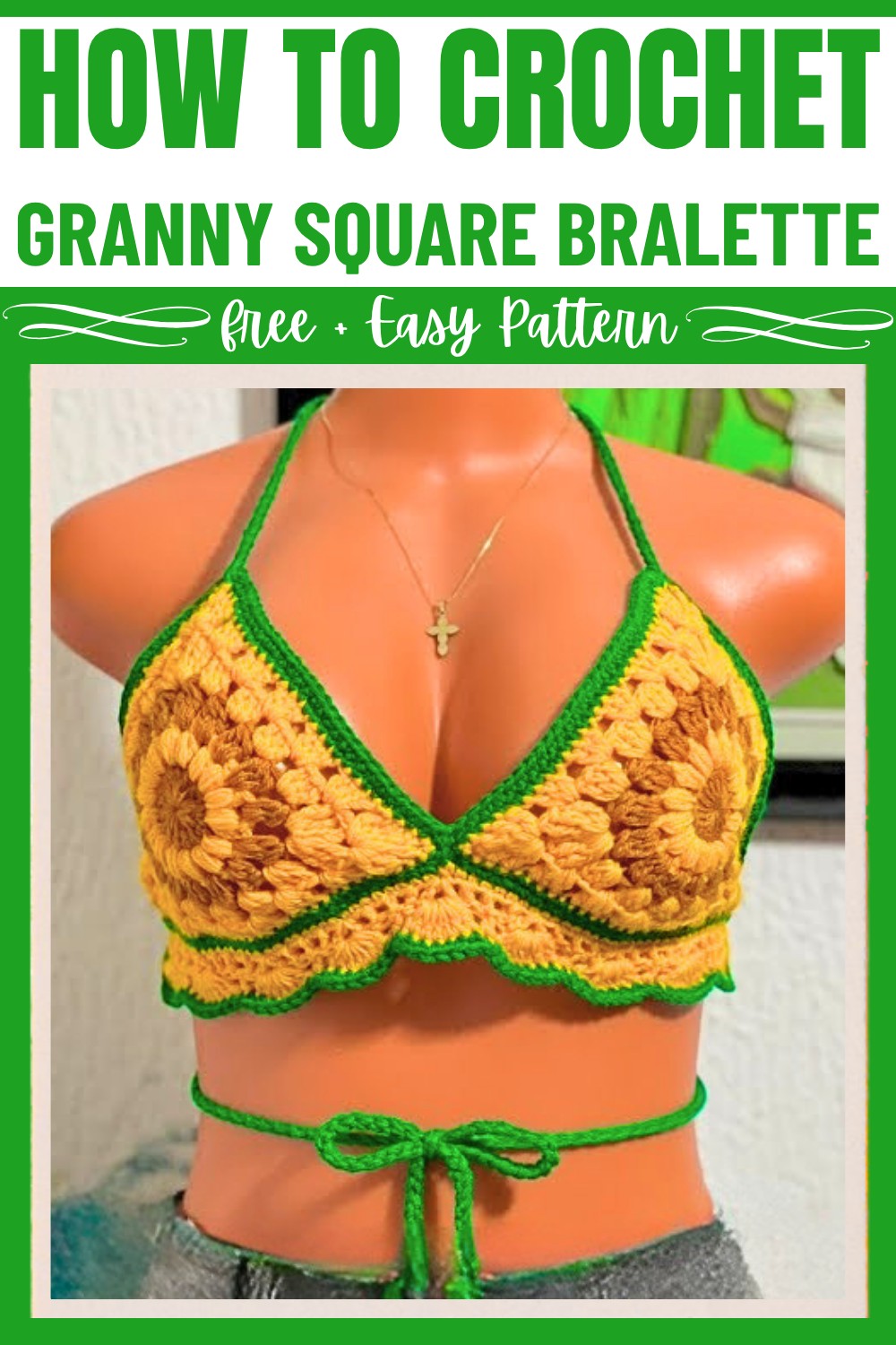 How to Crochet a Granny Square Bralette