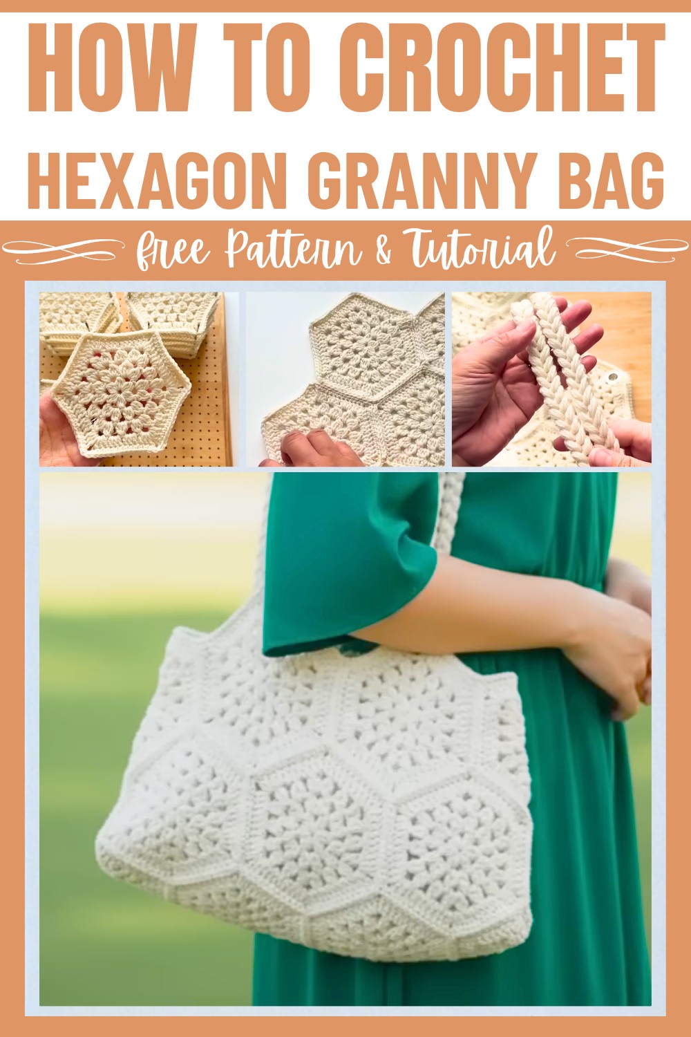 How to Crochet a Hexagon Granny Square Bag