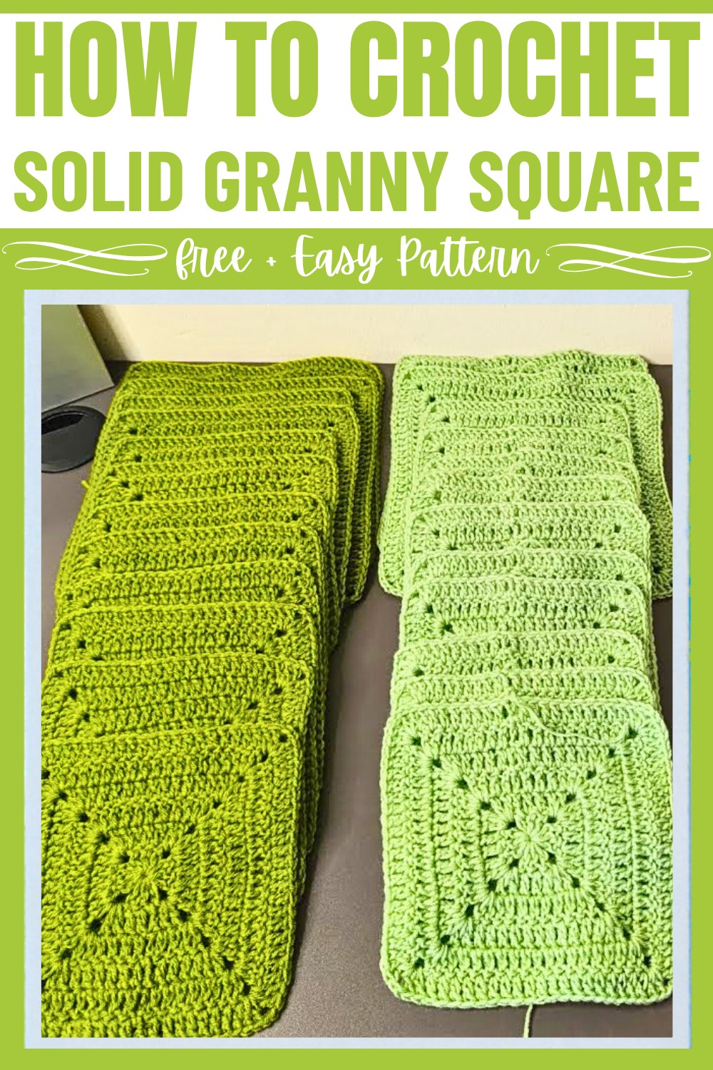 How to Crochet a Solid Granny Square