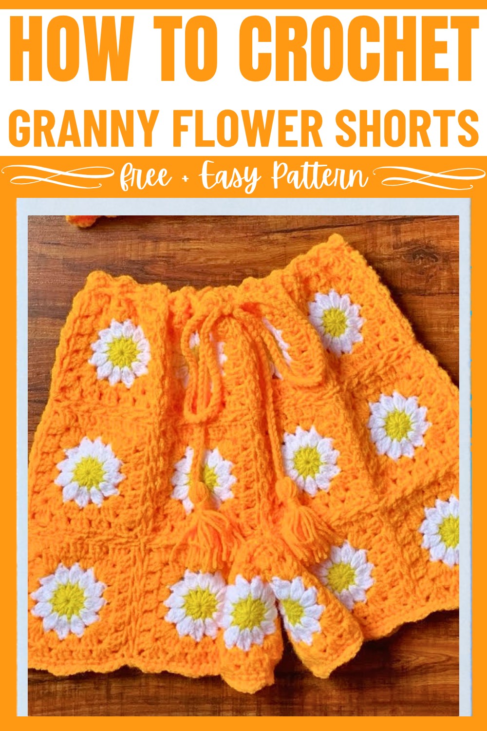 How to Make Stylish Granny Square Flower Crochet Shorts