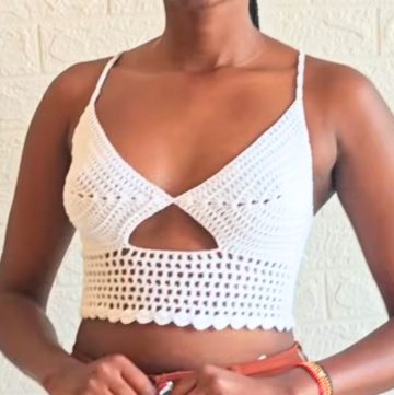 Stylish & Chic Crochet Mesh Bralette Pattern