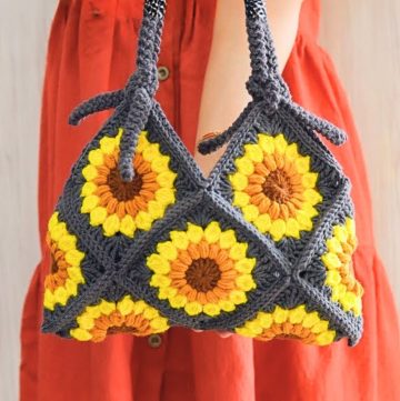 Sunburst Granny Square Bag