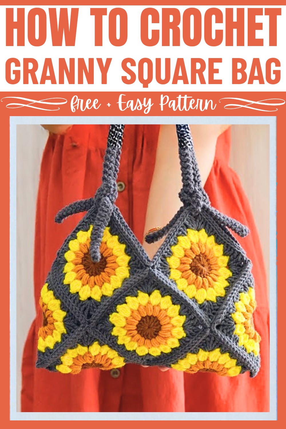 Sunburst Granny Square Bag