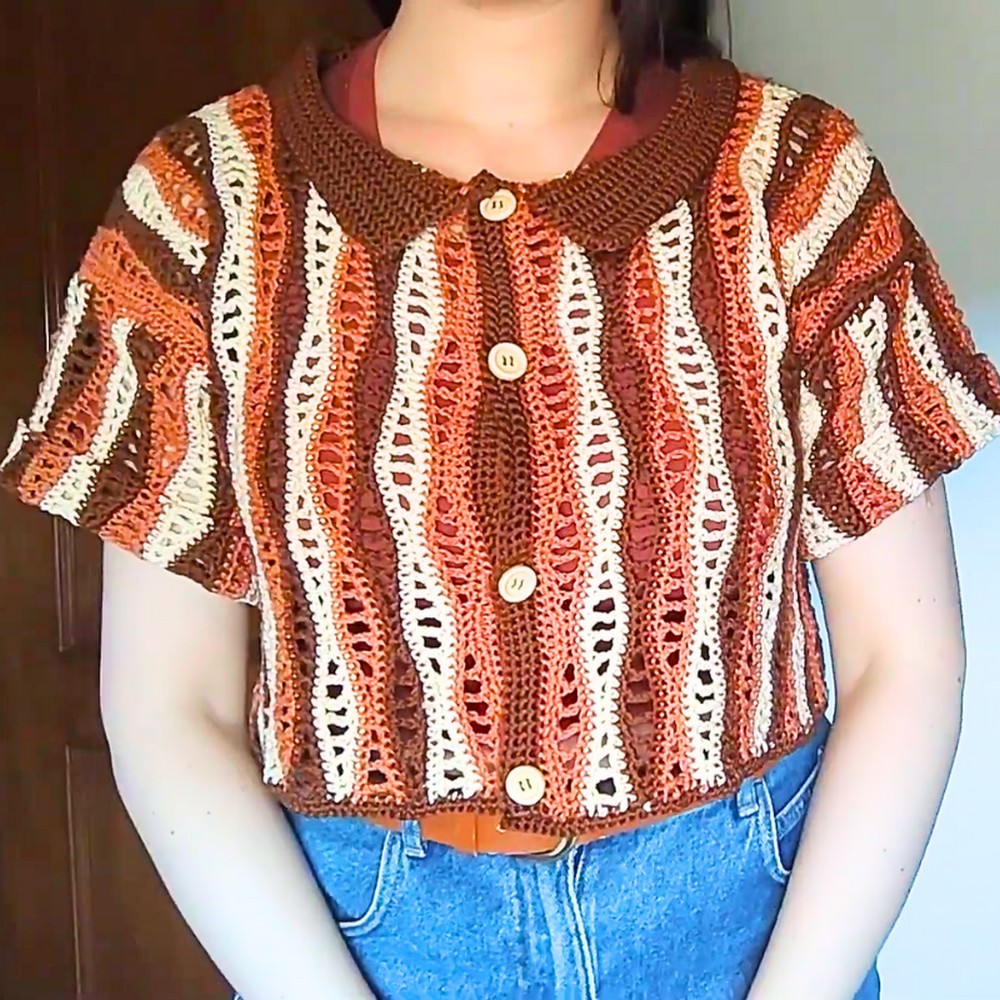 Vertical Bricks Crochet Top Tutorial - Stylish & Simple