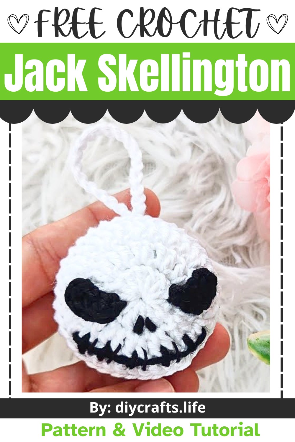 Crochet Jack Skellington Tutorial  Fun Halloween Decoration