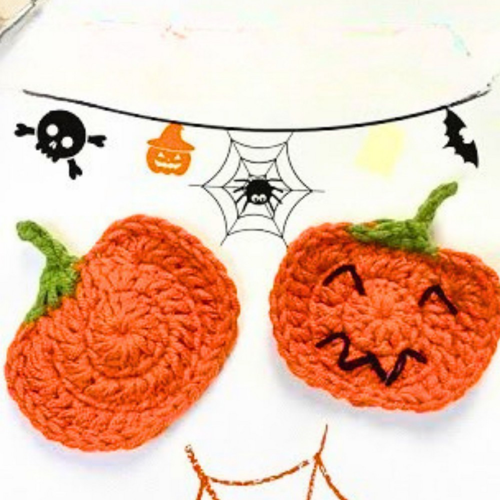 Crochet Pumpkin Applique Tutorial- Perfect for Halloween Decorations