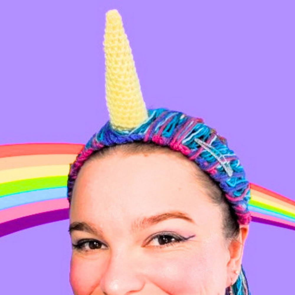 Crochet a Sparkly Unicorn Horn Headband - Simple Costume in 2 Hours