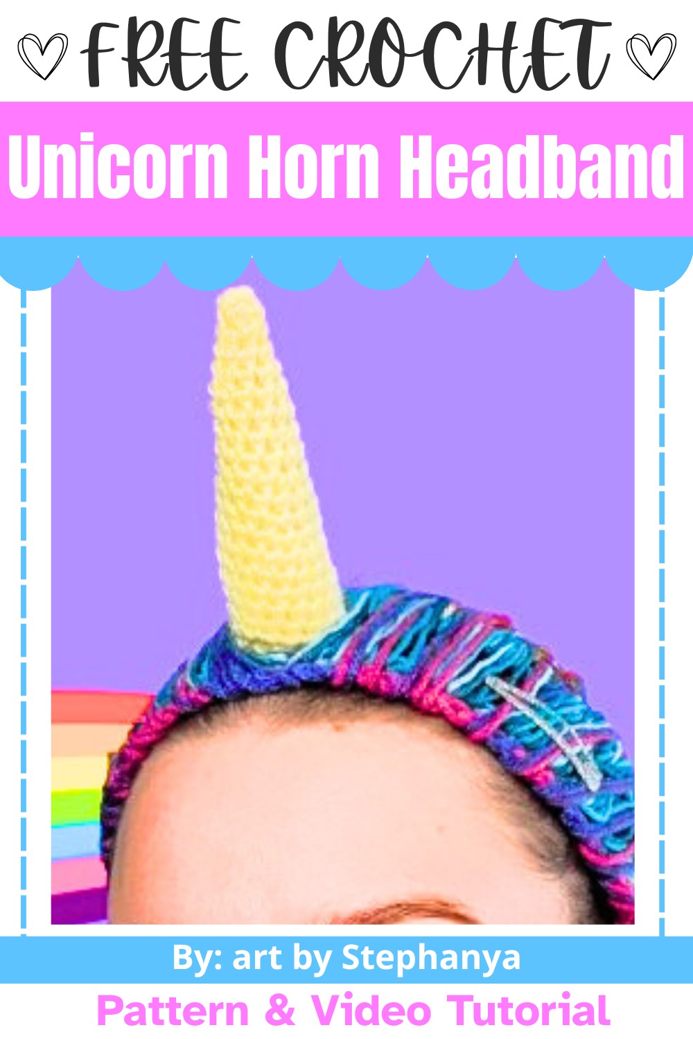 Crochet a Sparkly Unicorn Horn Headband - Simple Costume in 2 Hours