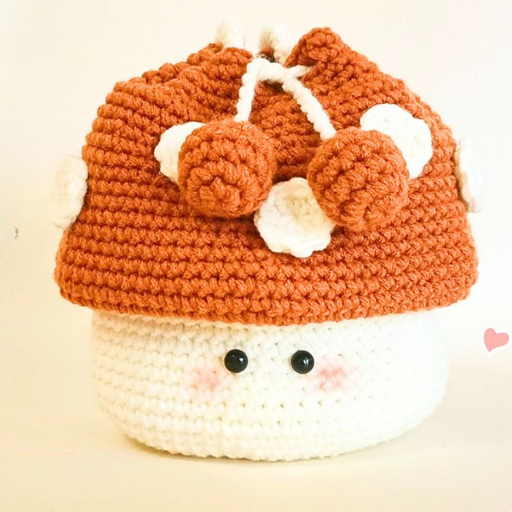 How To Crochet A Mushroom Bag