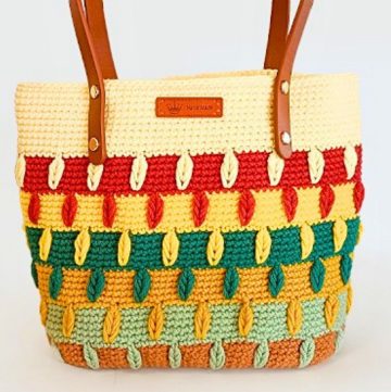 How to crochet a Leaves Tote Bag