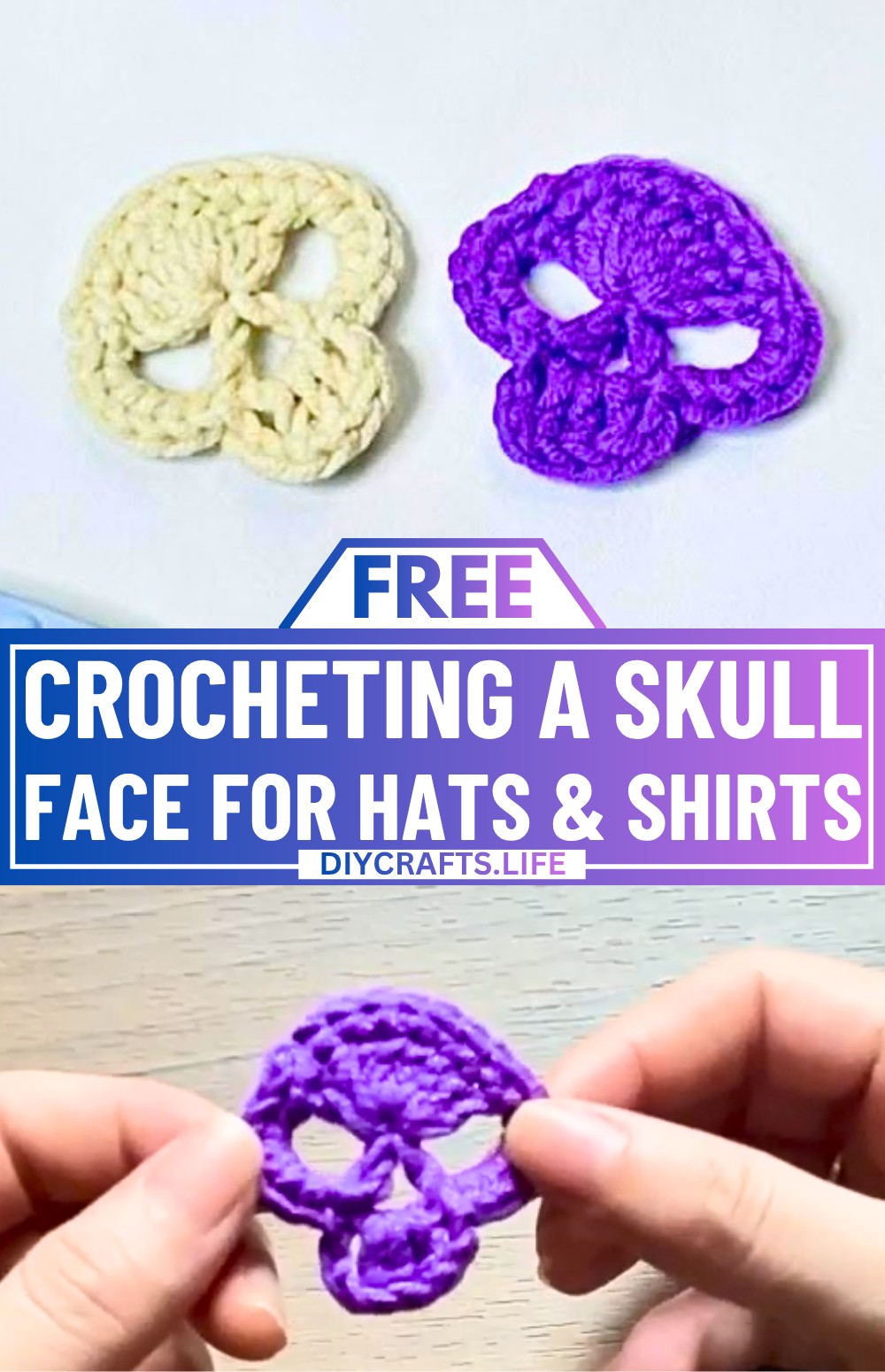 Step-by-Step Guide to Crocheting a Skull Face for Hats & Shirts