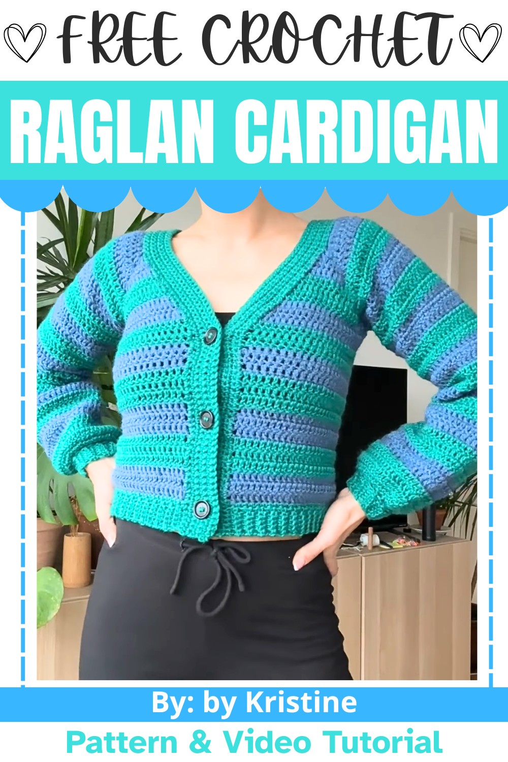 Beginner-Friendly Crochet Raglan Cardigan Tutorial