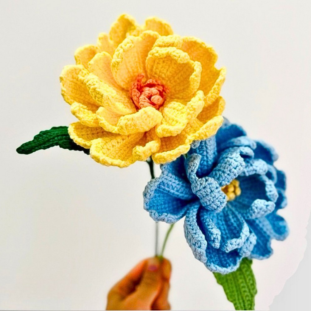 Crochet Butterfly Peony Flower | Easy Tutorial for Beautiful Floral Decor