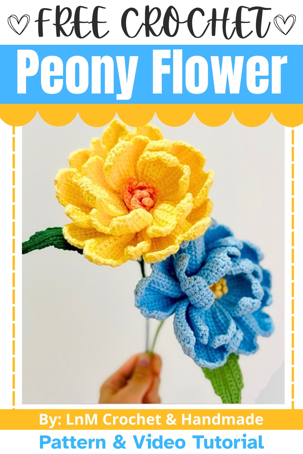 Crochet Butterfly Peony Flower | Easy Tutorial for Beautiful Floral Decor