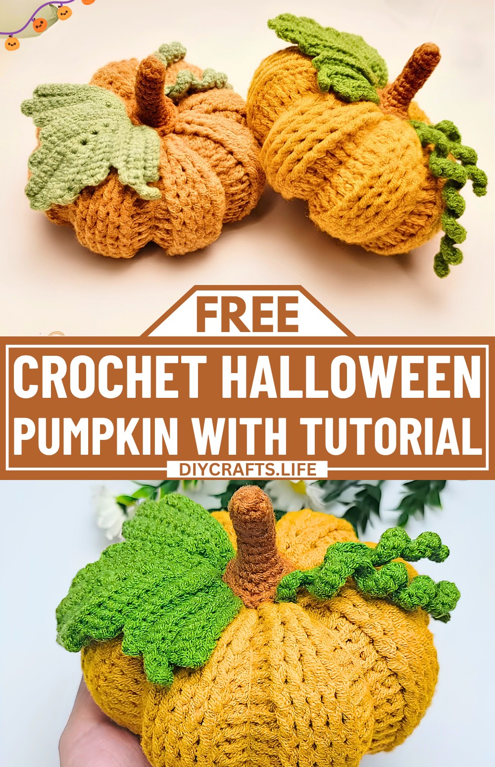 Easy Crochet Pumpkin Tutorial - Make a Realistic Fall Decoration