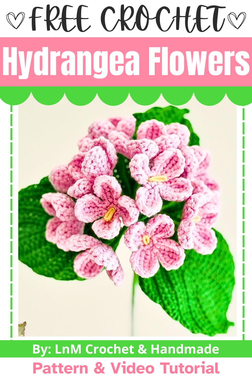 Crochet Hydrangea Flowers Tutorial – Beautiful Fabric Blooms