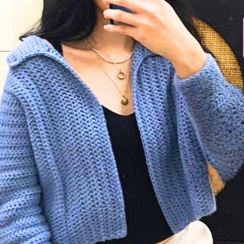 Crochet a Collared Cardigan With Beginner-Friendly Tutorial
