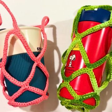 Crochet a Gorgeous Flower Cup Holder With Handles