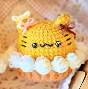 Cute Crochet Pumpkin Spice Kitty Cupcake Plushy Tutorial