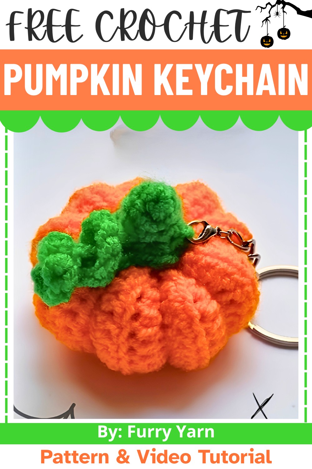 Easy & Cozy Crochet Pumpkin Keychain Tutorial
