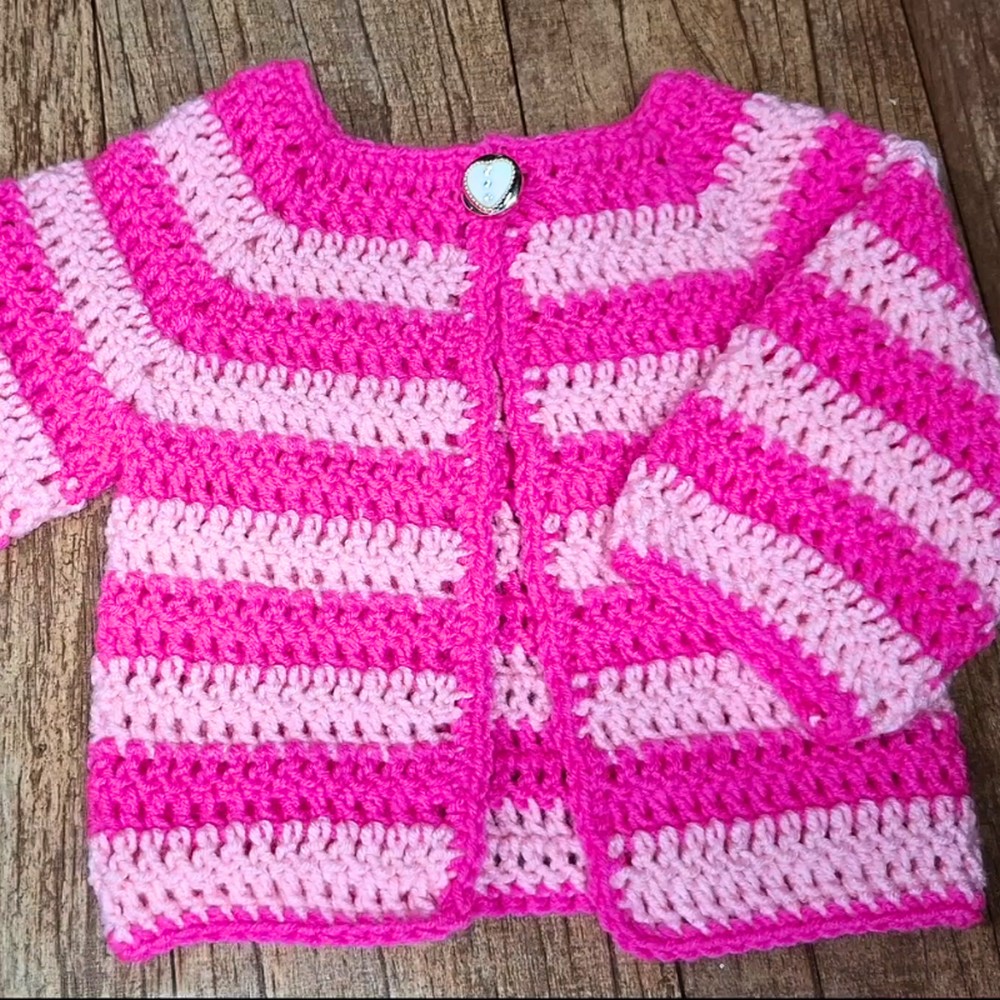 Easy Crochet Baby Cardigan Tutorial For (0-3 Months)