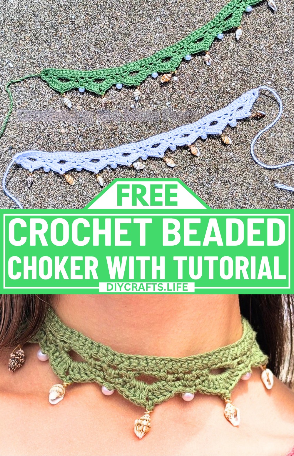 Easy Crochet Beaded Choker Tutorial with Stylish Summer Accessory