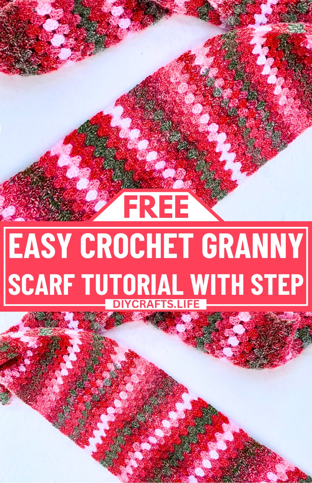 Easy Crochet Granny Stitch Scarf Tutorial With Step-by-Step Instructions