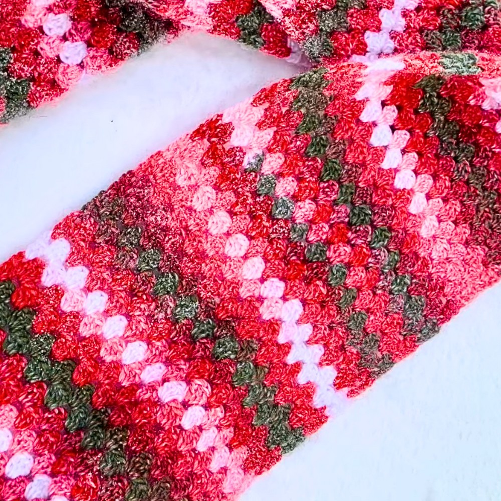 Easy Crochet Granny Stitch Scarf Tutorial With Step-by-Step Instructions