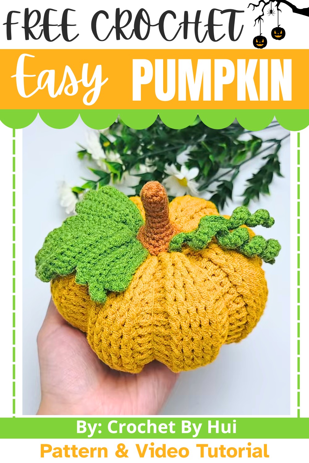 Easy Crochet Pumpkin Tutorial - Make a Realistic Fall Decoration
