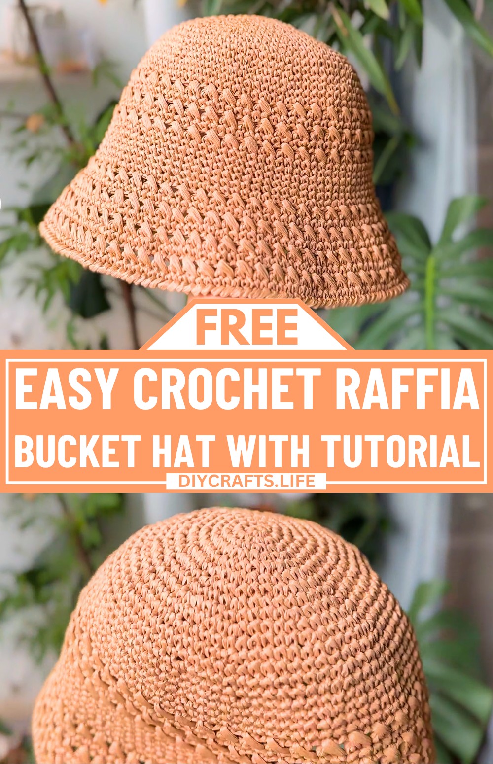 Easy Crochet Raffia Bucket Hat Tutorial – Summer Style