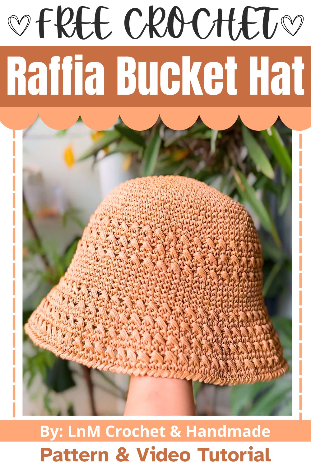 Easy Crochet Raffia Bucket Hat Tutorial – Summer Style