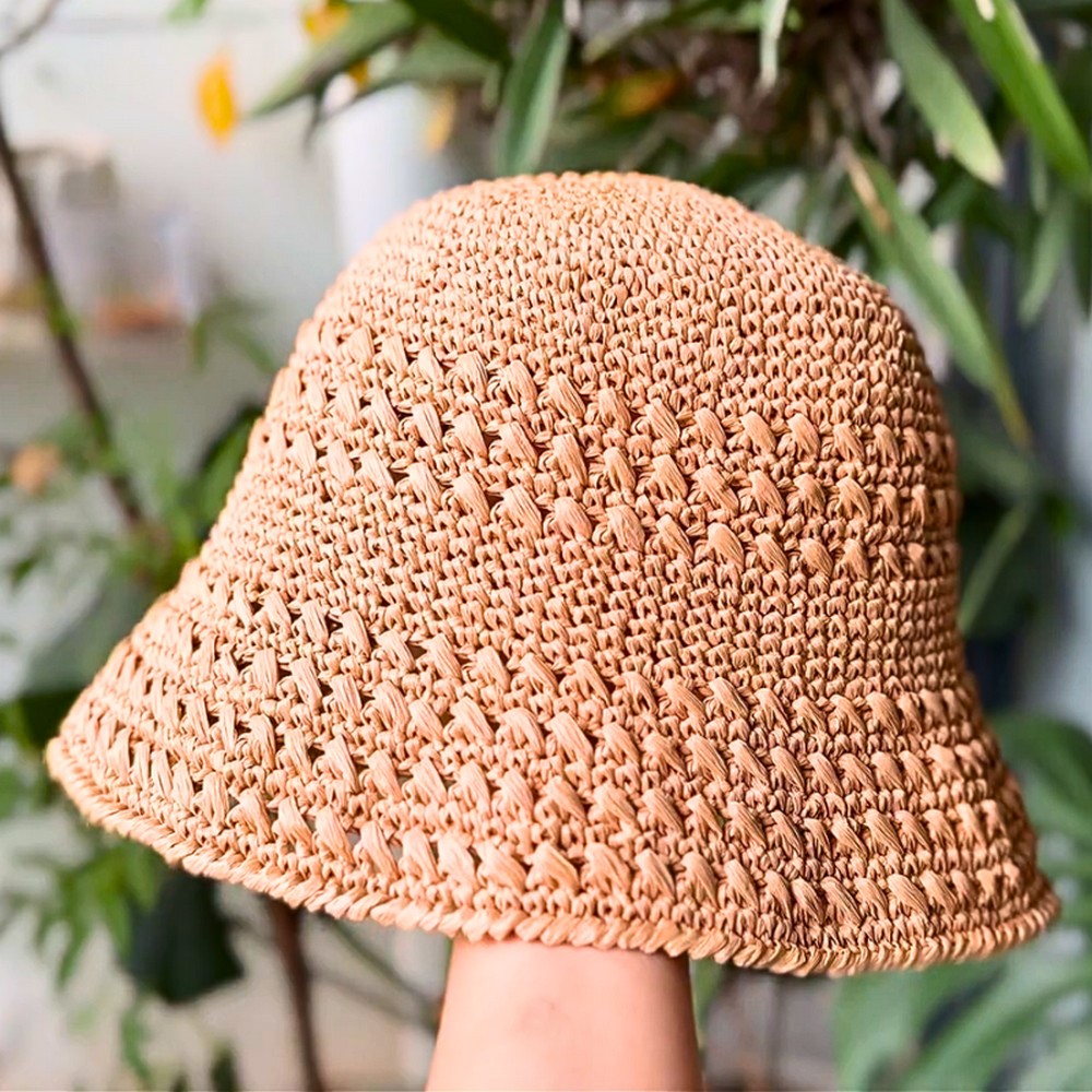 Easy Crochet Raffia Bucket Hat Tutorial – Summer Style