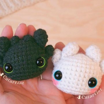 Easy Toothless Crochet Amigurumi Keychain Tutorial for Beginners