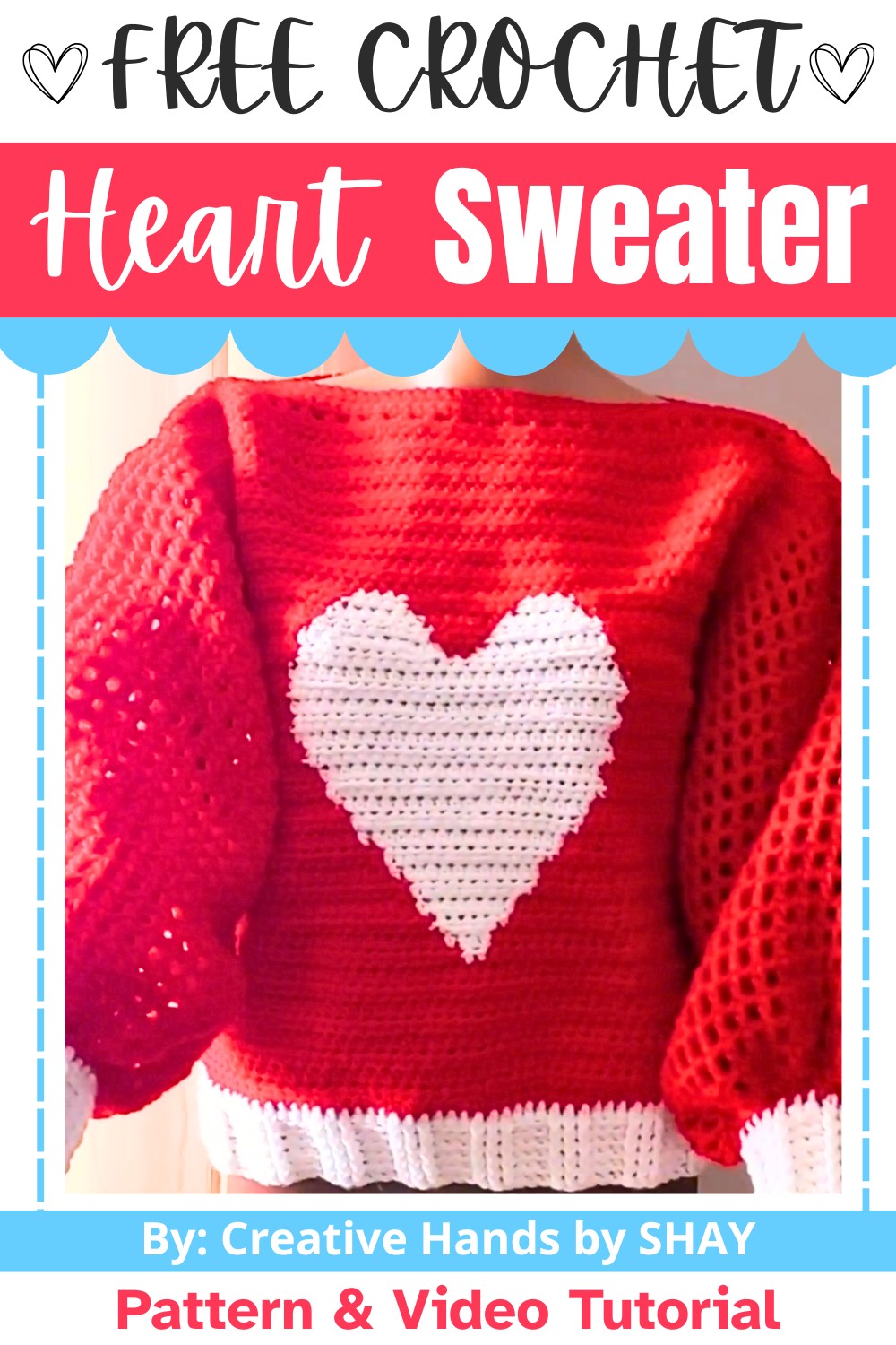 How to Crochet a Heart Sweater with a Beautiful Design