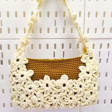 How to Make a Floral Crochet Bag with Connected Flower Motifs
