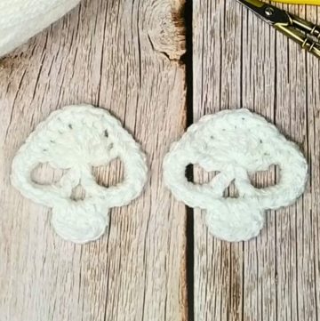 Quick Crochet Skull Tutorial - Easy Two-Round Pattern